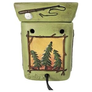 Scentsy Moose Bear Fish Lodge Ceramic Electric Scented Wax Warmer Cabin Cottage